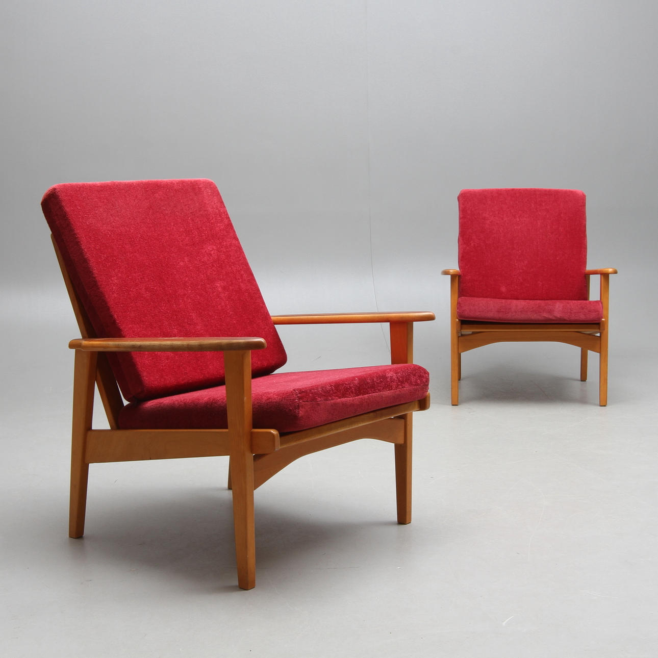 FÅTÖLJER, ett par, Svegards, Markaryd, 1900-talets tredje kvartal.