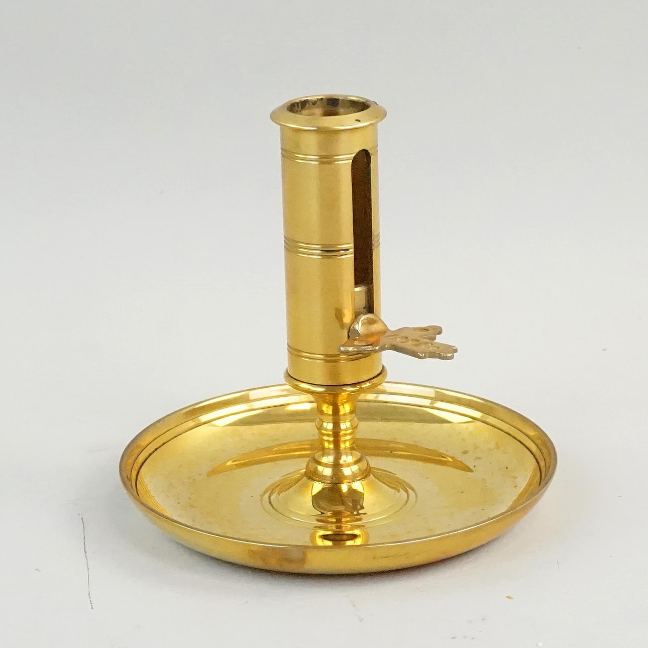 KONTORSLJUSSTAKE, mässing, No 68, Skultuna.