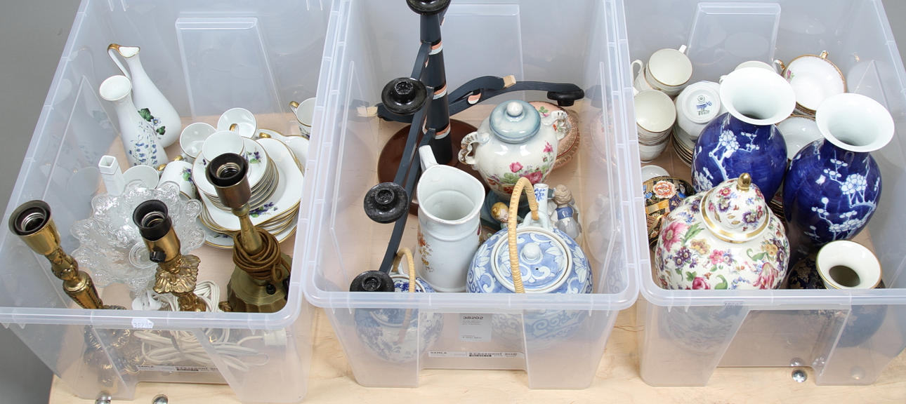 GLAS, METALL och KERAMIK, bl.a. Hackefors.