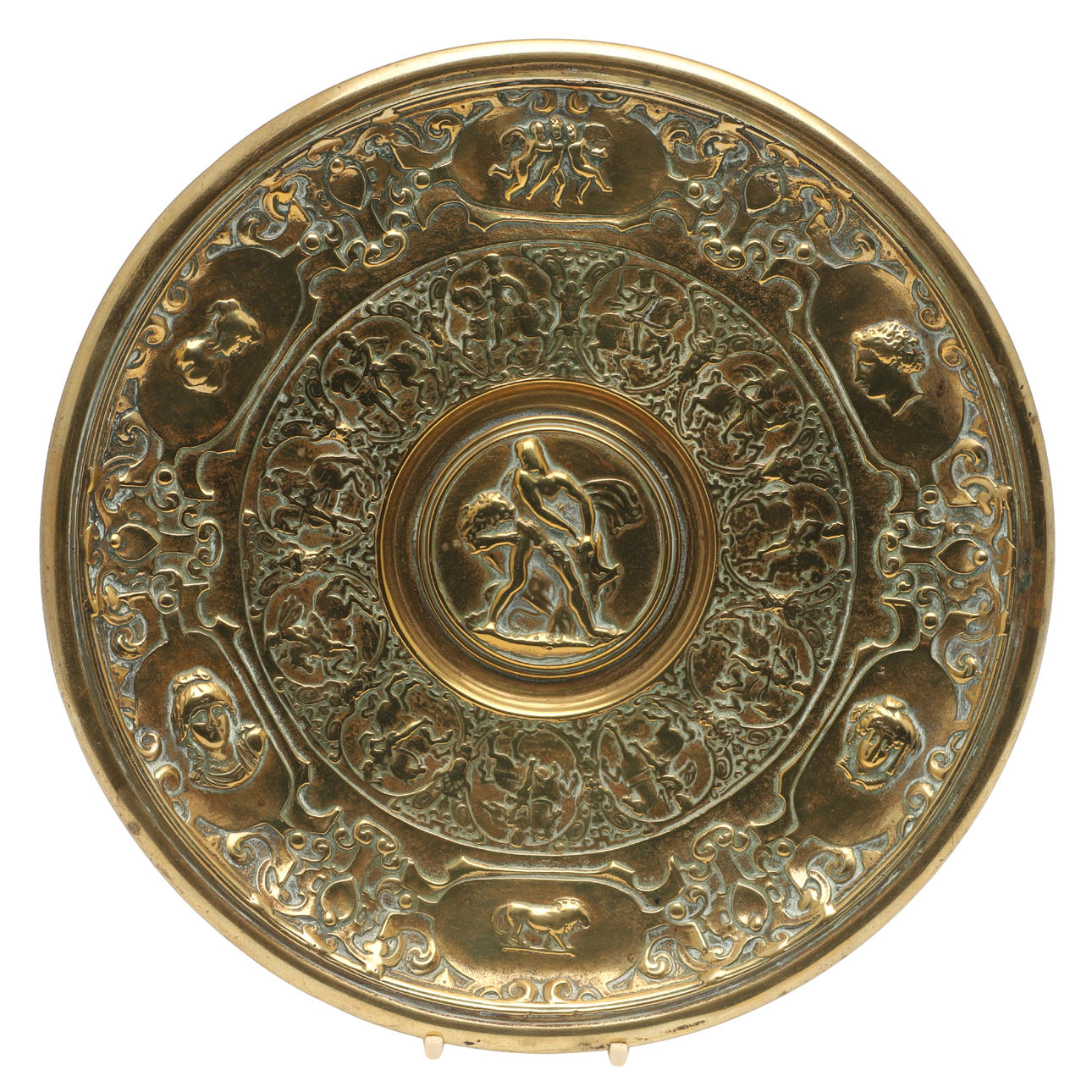 CIRKELLADDARE, MÄSSING, 1800-TAL.