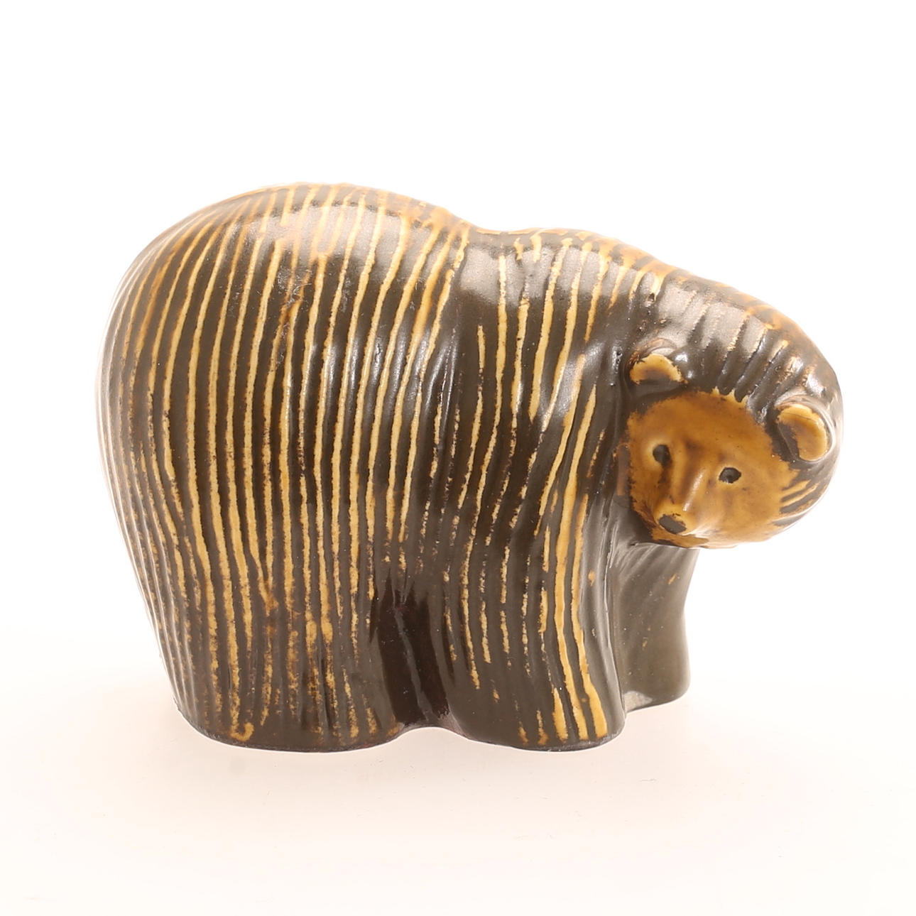 LISA LARSON. Figurine, stoneware, bear, Gustavsberg.