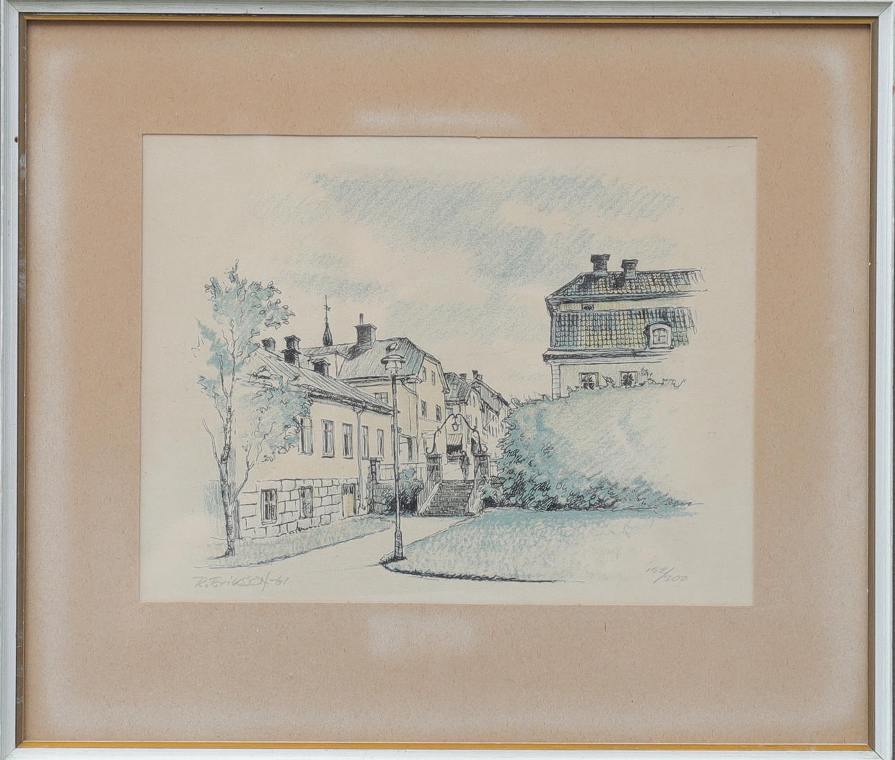ROLF ERIKSSON. lithograph, signed and dated -61.