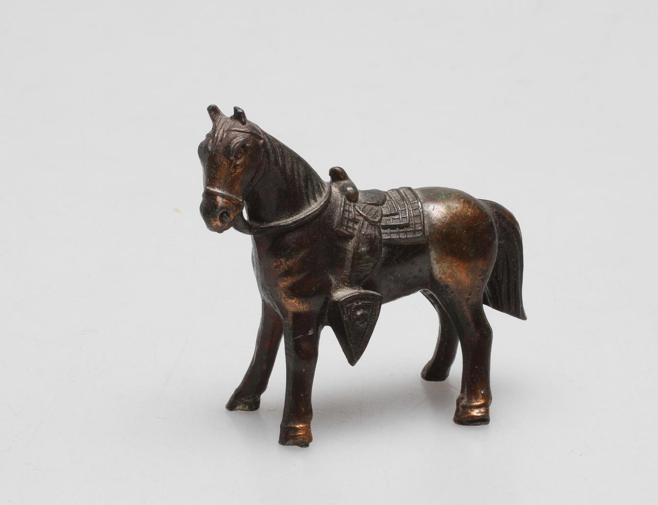 SKULPTUR, i form av häst, gjuten brons, 1900-tal.