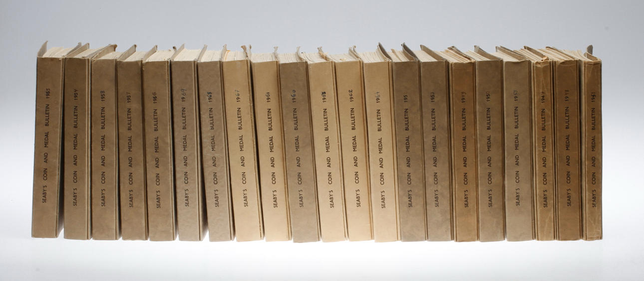 BÖCKER OCH KATALOGER, mynt och medaljer, 1900-tal.