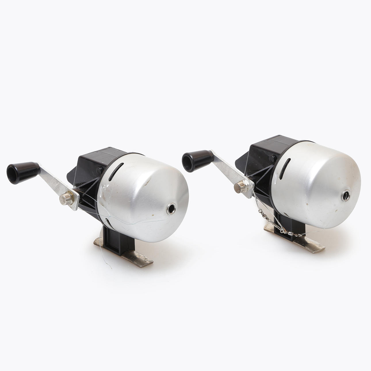 FISHING REELS ABU, 2 PIECES, ABUMATIC 220, 1960S/1970S