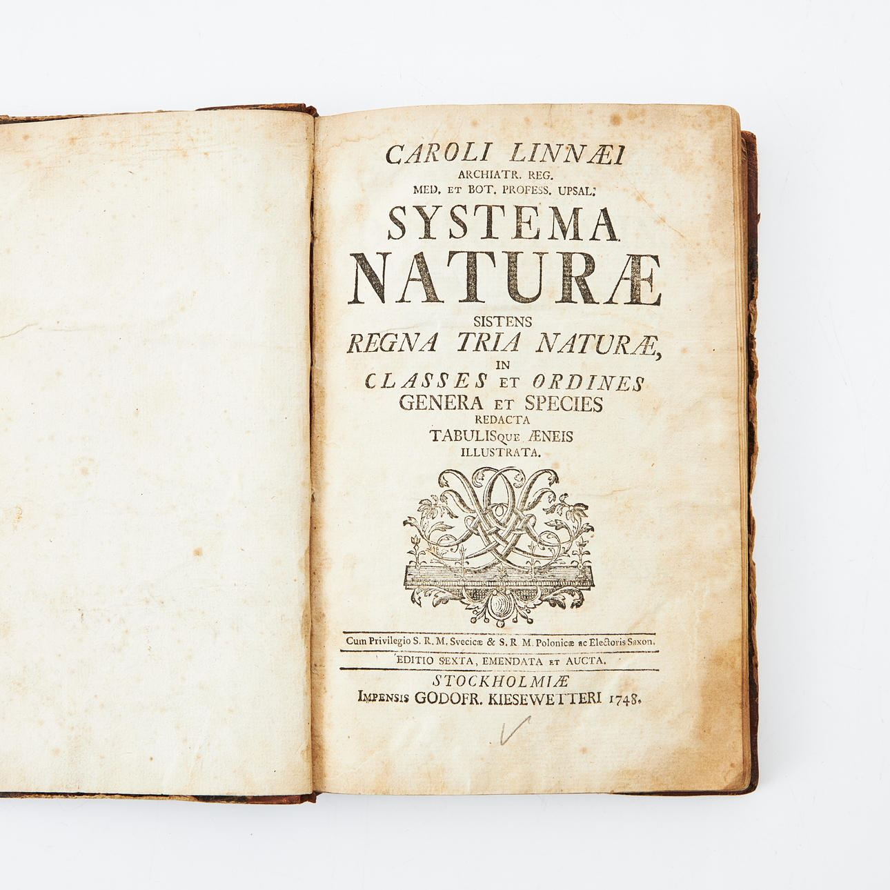 LINNAEUS, SYSTEMA NATURAE, 1748, FIRST ILLUSTRATED EDITION.
