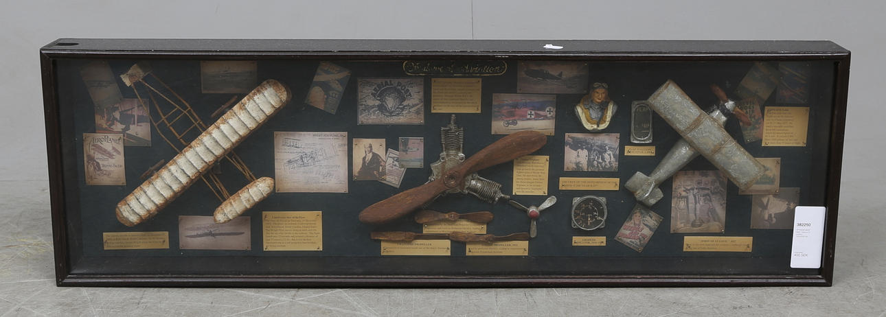 TITTSKÅP/DIORAMA, "History of aviation", 1900/2000-tal.