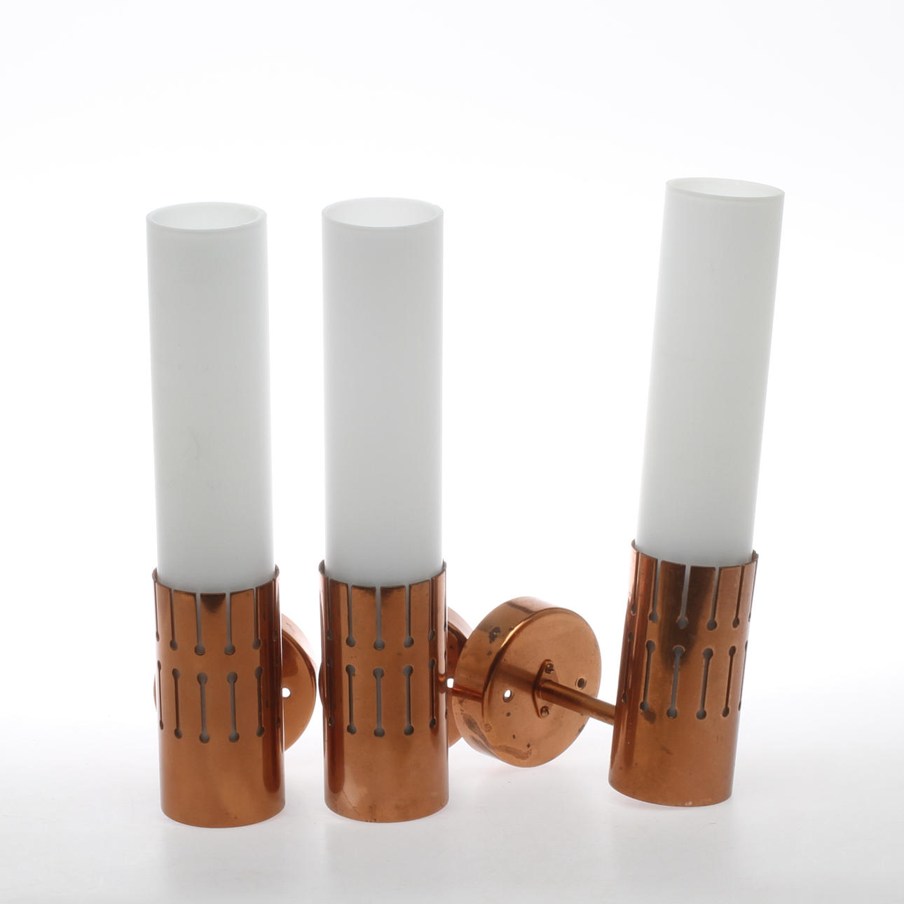 VÄGGLAMPOR, 3 st, Cebe Asea-Elektroskadia, 1900-tal.