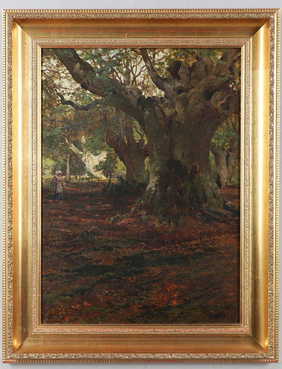 ALFRED DE BREANSKI (1852-1928). IN BURNHAM BEECHES.