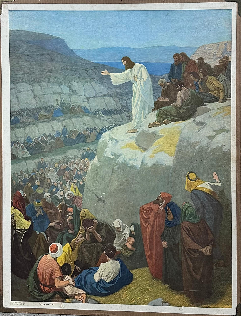 SKOLETAVLER, 2 stk. Religiøse motiver.