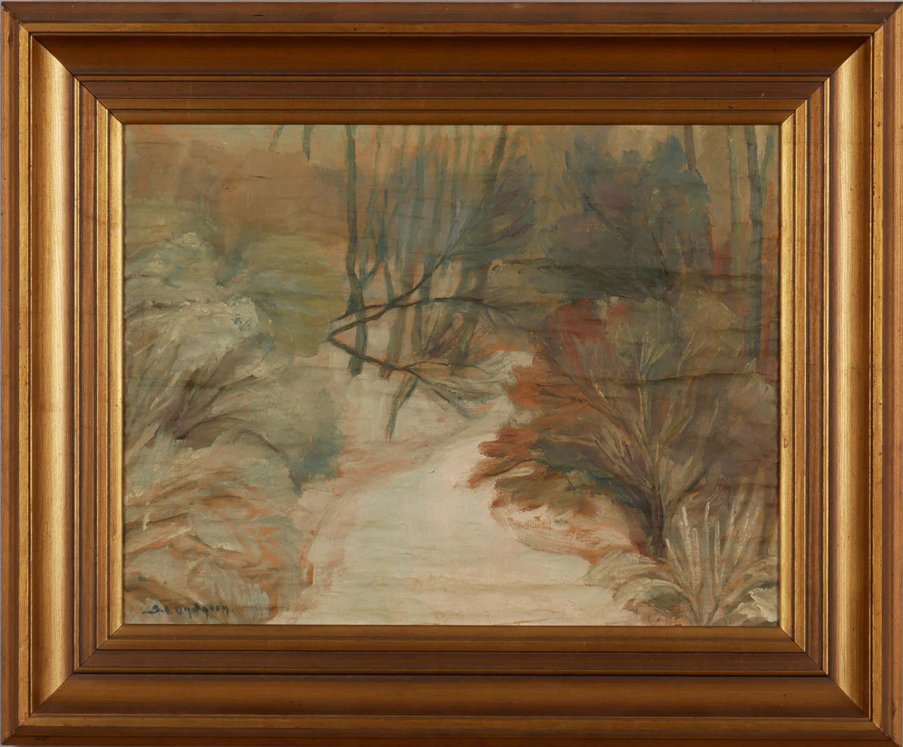 SVEN LUNDGREN. Oil on canvas, signed S Lundgren.