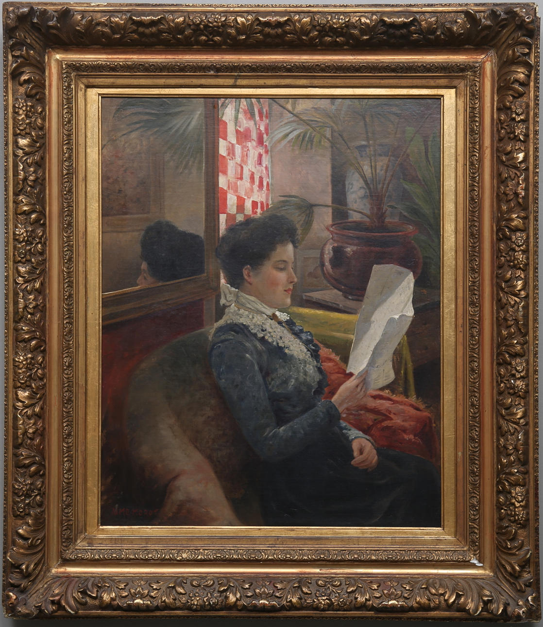 AIME NICOLAS MOROT(1850-1913). Olja på duk, signerad.