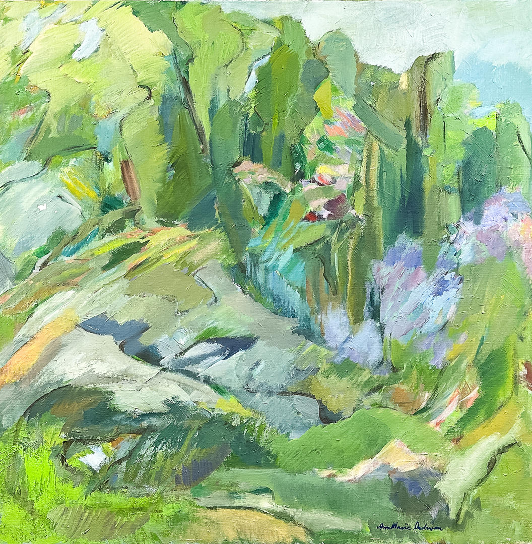 ANN MARIE ANDERSSON. OIL ON CANVAS, “The Forest”, signed.