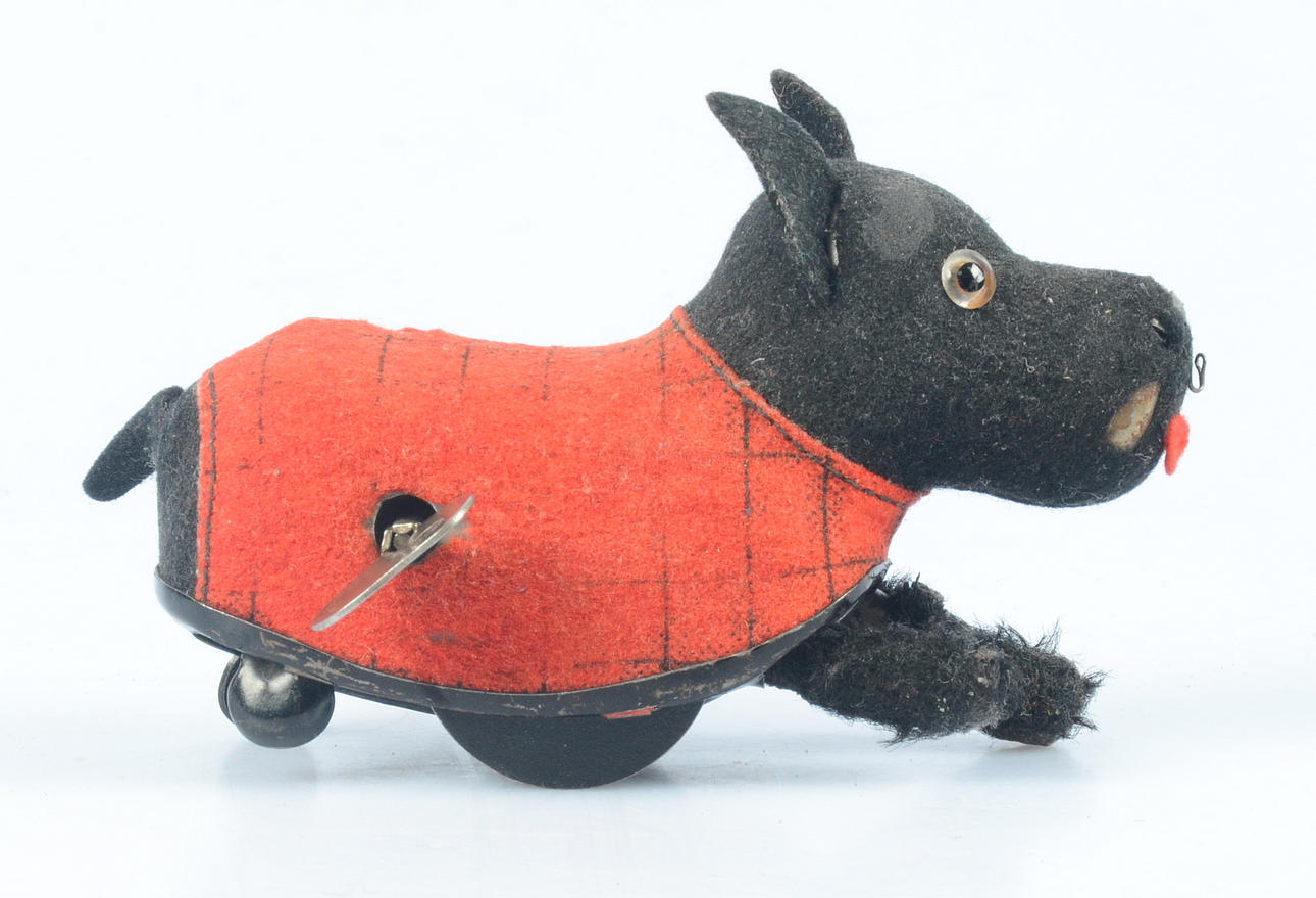 LEKSAKSHUND, Schuco. Made in US zone, Germany.