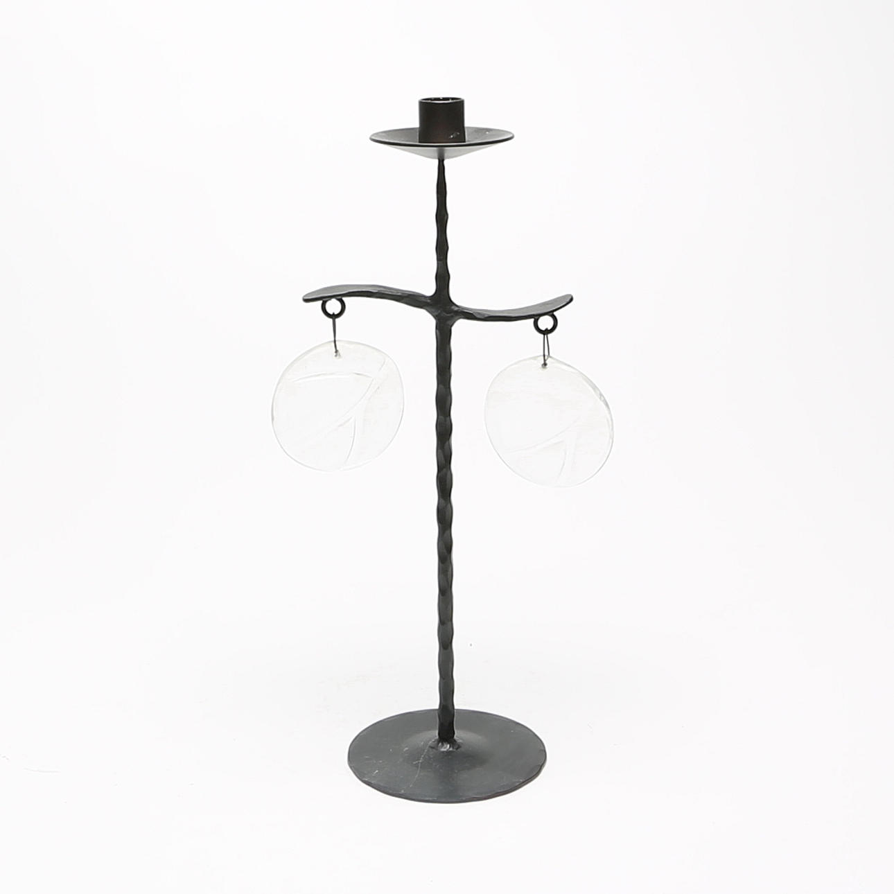 KERZENSTÄNDER, Metall/Glas.