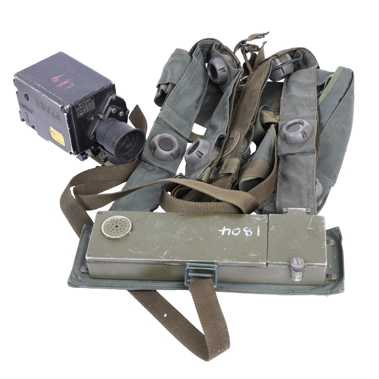BRITISH MILITARY SAWES PROJECTOR LASER DEVICE AND TARGET HARNESS ...
