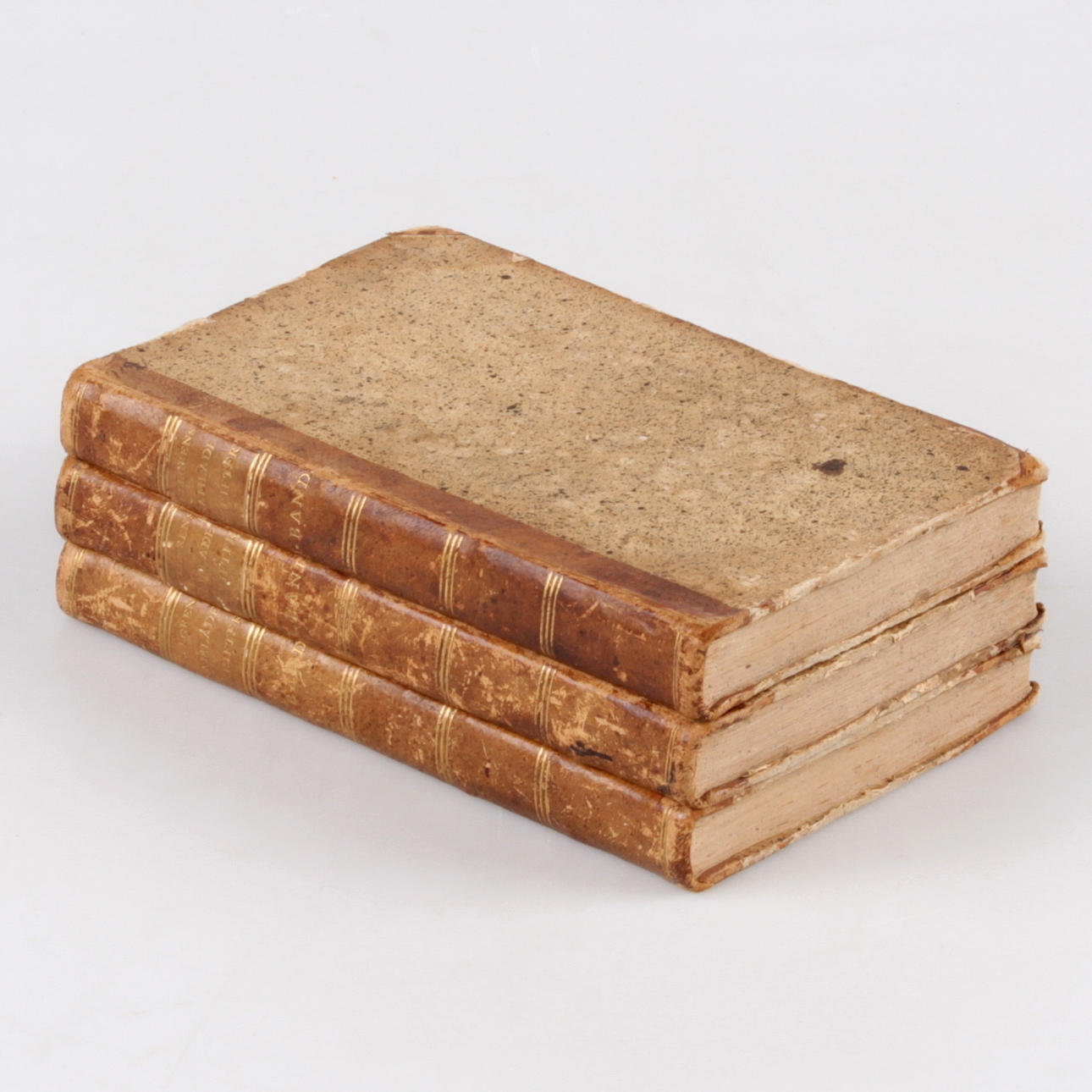 BÖCKER, 3 st. Joh. Henr. Kellgrens samlade skrifter, Halvfranska band, 1796.