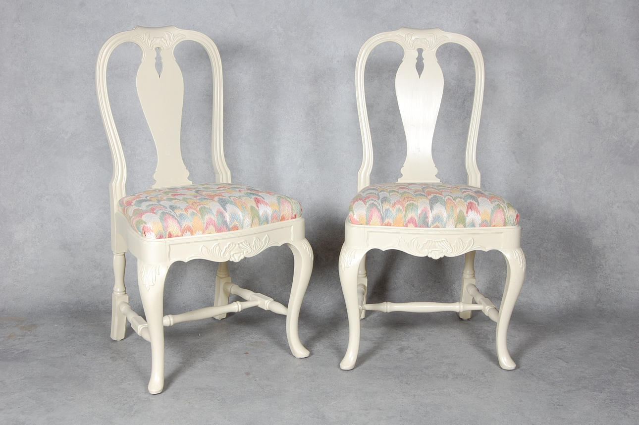 STOLAR, 1 par, rokoko stil, 1900-tal.