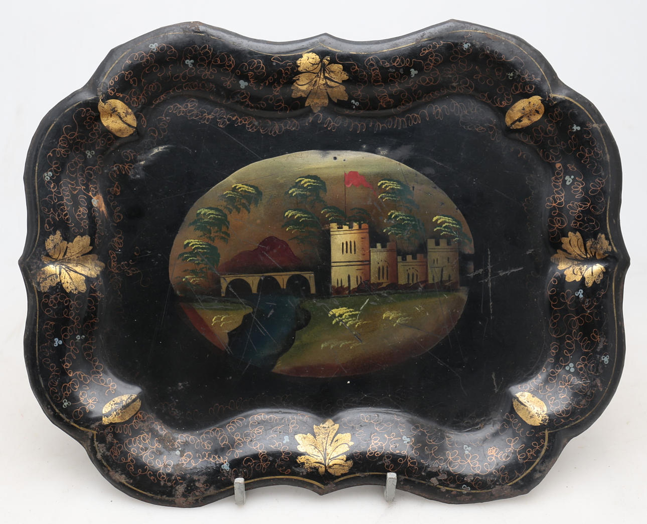 Napoleon III tray in painted sheet.