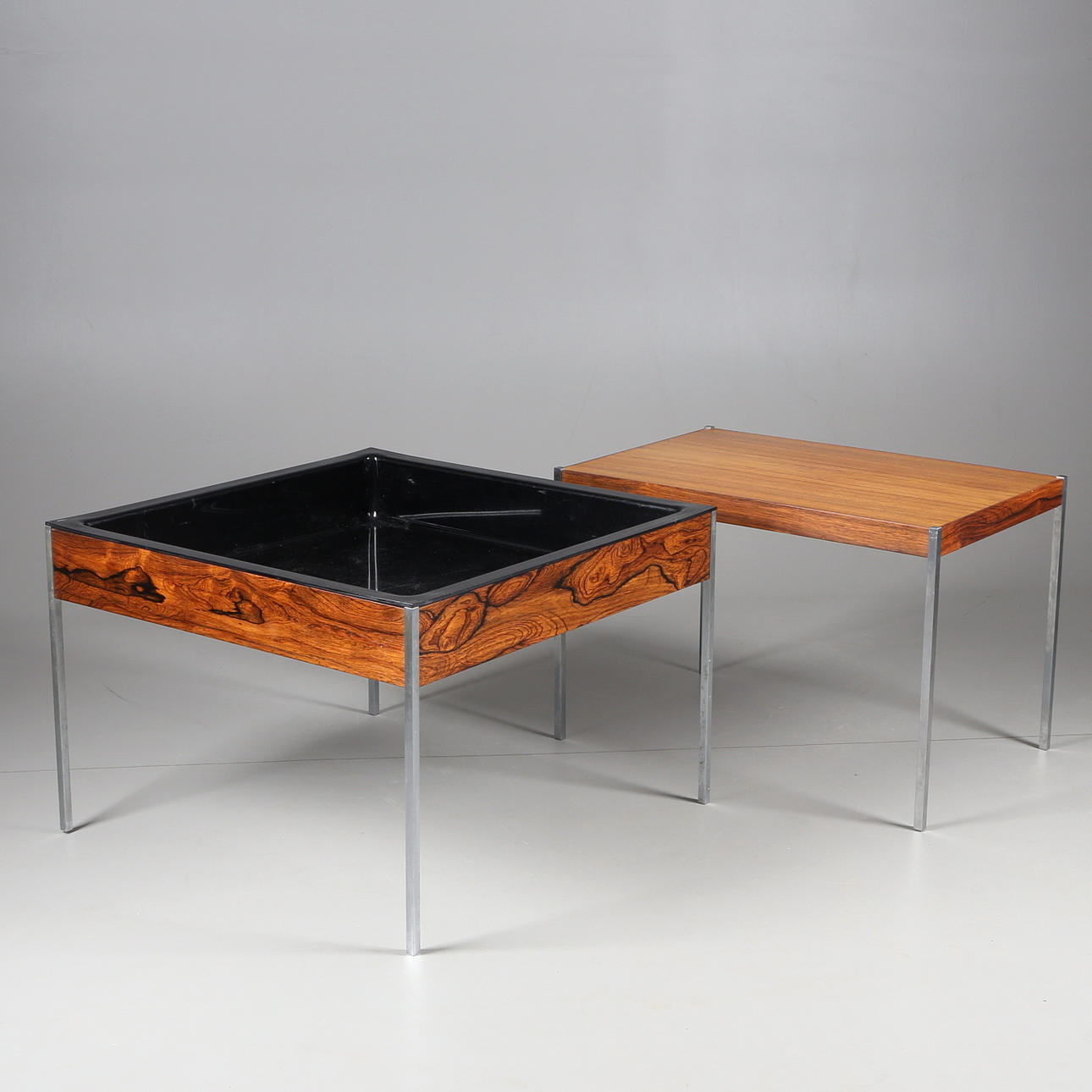 SIDOBORD samt BLOMBORD, Design Uno & Östen Kristiansson, Luxus, Vittsjö, 1960-tal.