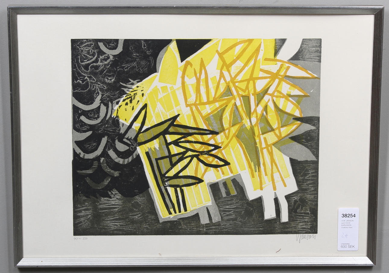 VIDE JANSON samt IGGE KARLSSON. Grafiska blad.