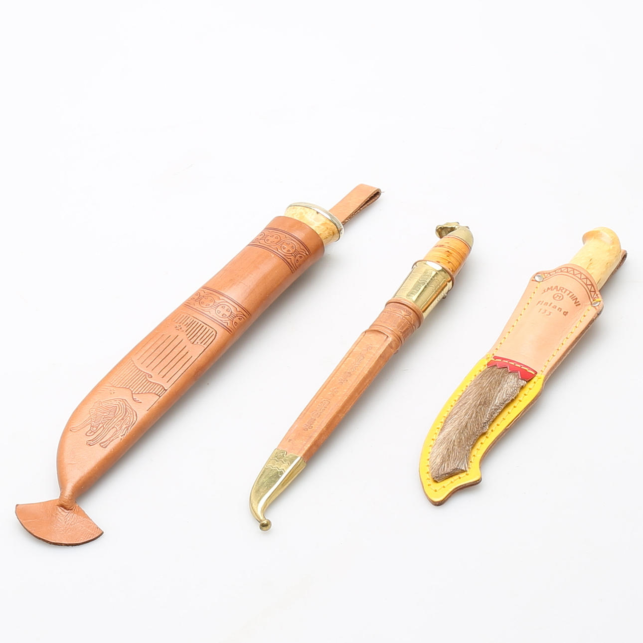 KNIVAR, 3 st, Finland bl a. Hästpuukko.