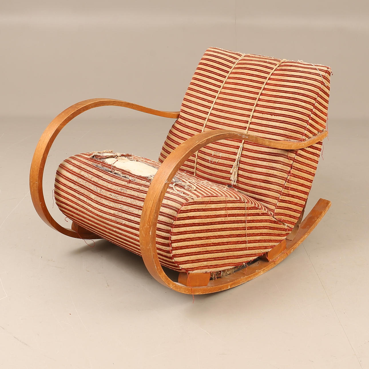 A rocking chair, art deco, 1940s.