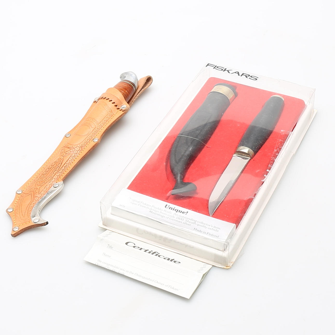 KNIVAR, 2 st, Finska, Fiskars, Isakki Järvenpää.