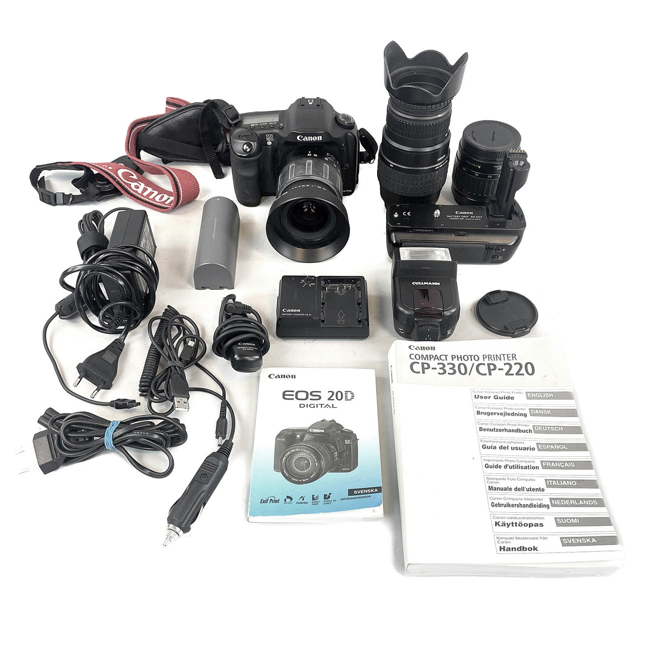 KAMERA Canon EOS - 10D mit Zubehör.