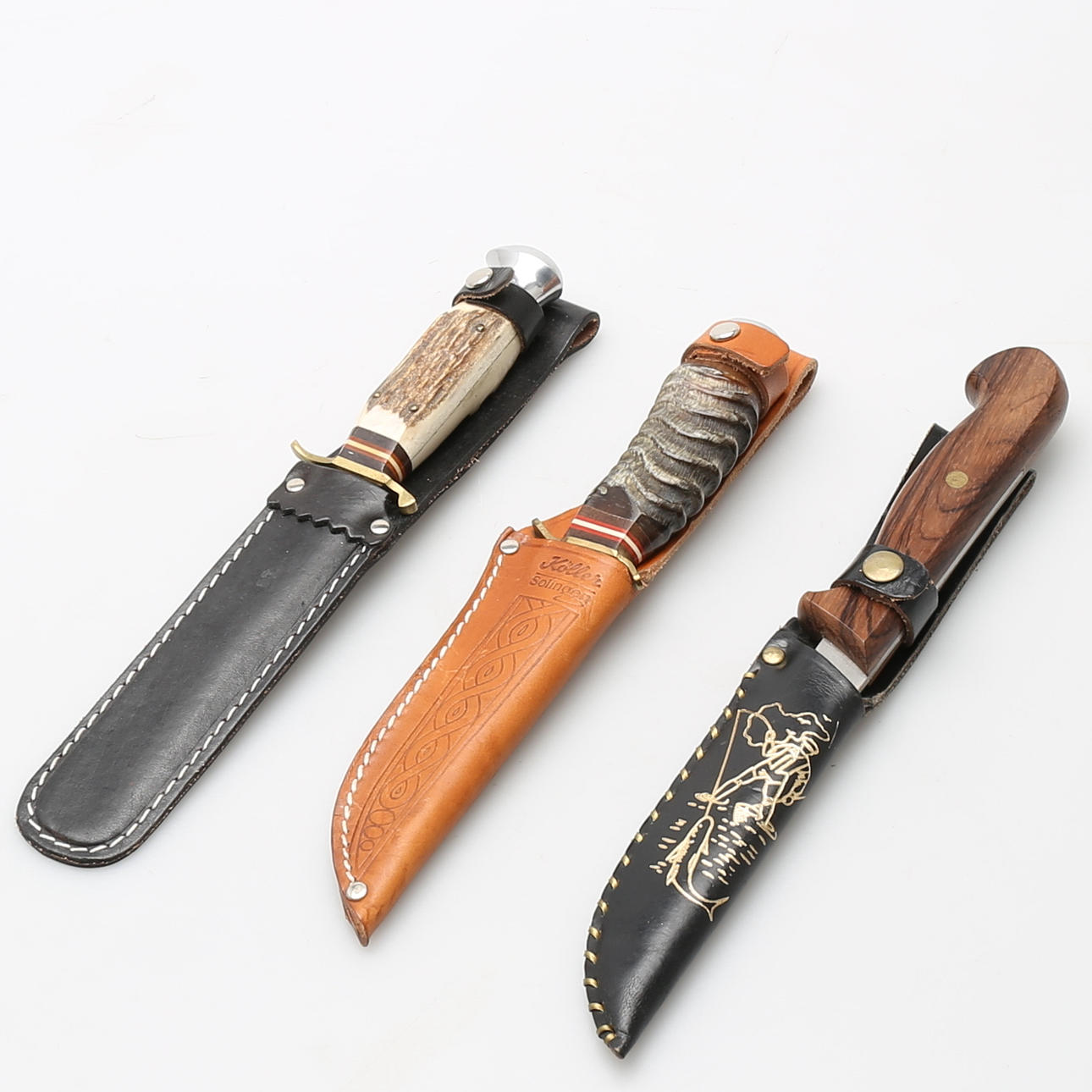 KNIVAR, 3 st, Frosts Mora, Hugo Köller.