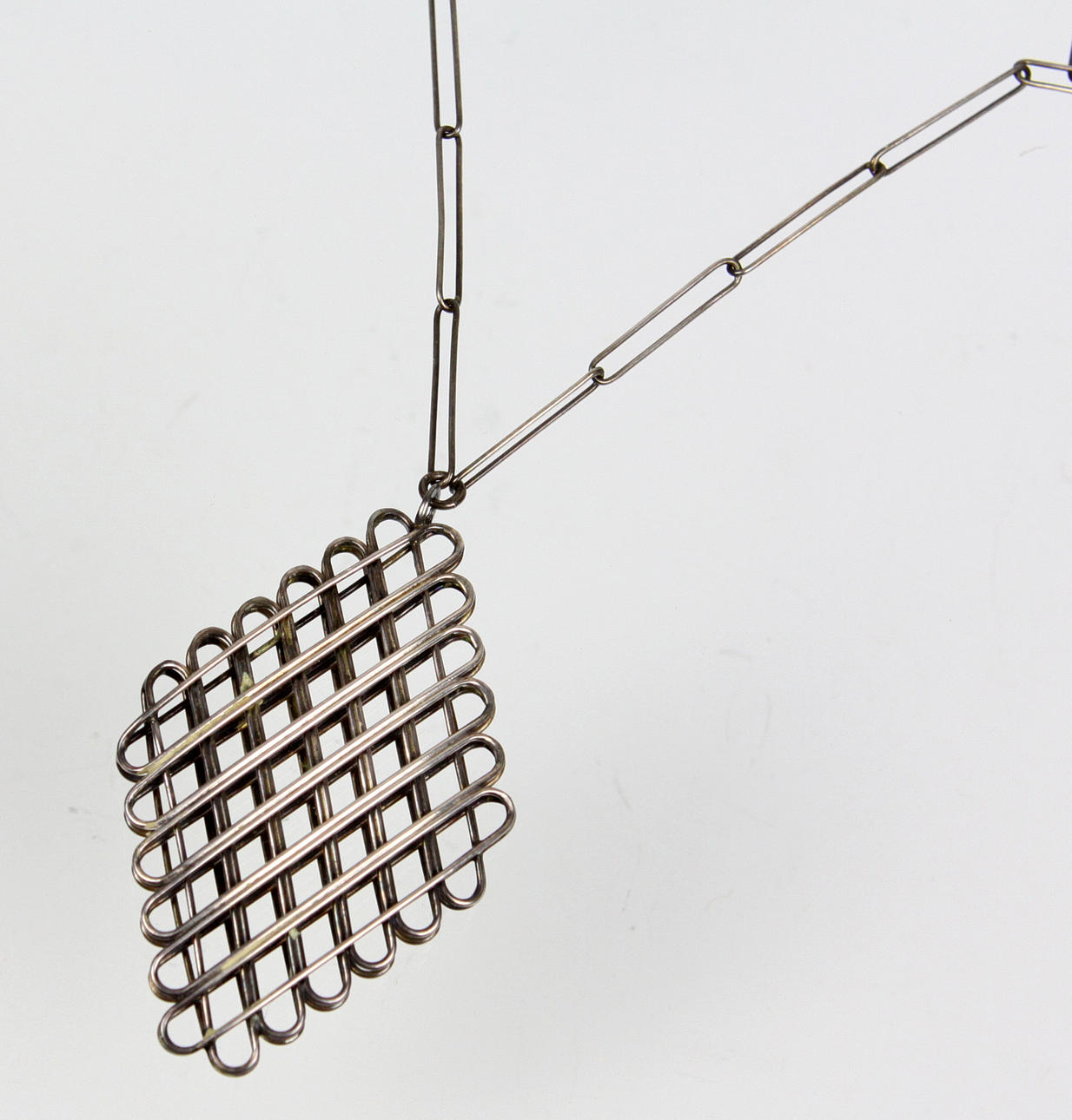 COLLIER, art deco, silver 800.