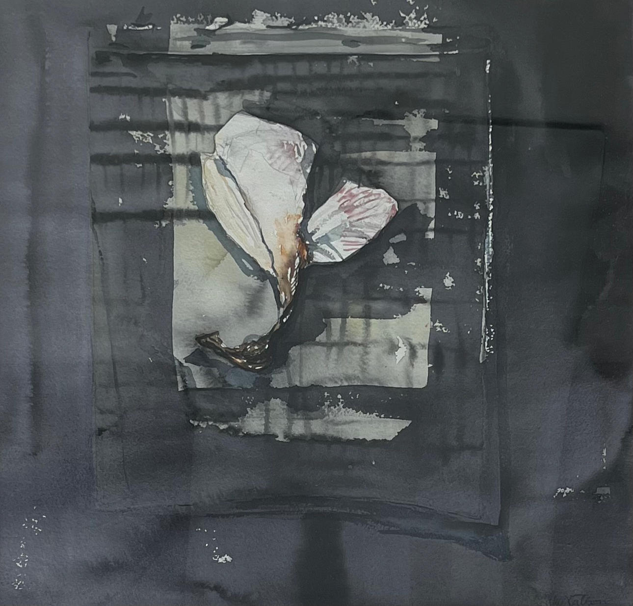 MIKE HÄLLZON. ”Serafiini”. Vesiväri, signeerattu.