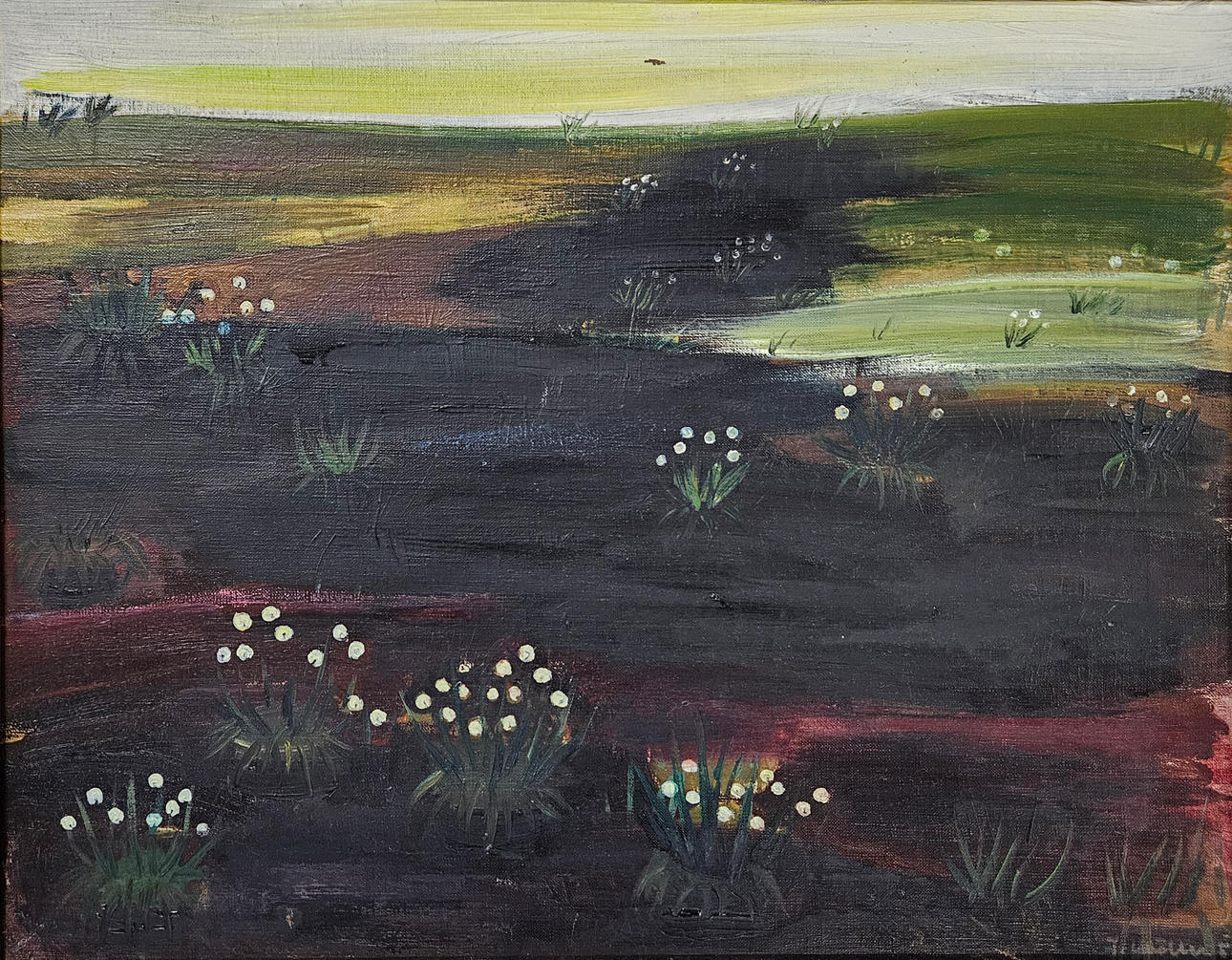 INGEGERD MÖLLER. “Tuvor”. Oil on canvas, signed.