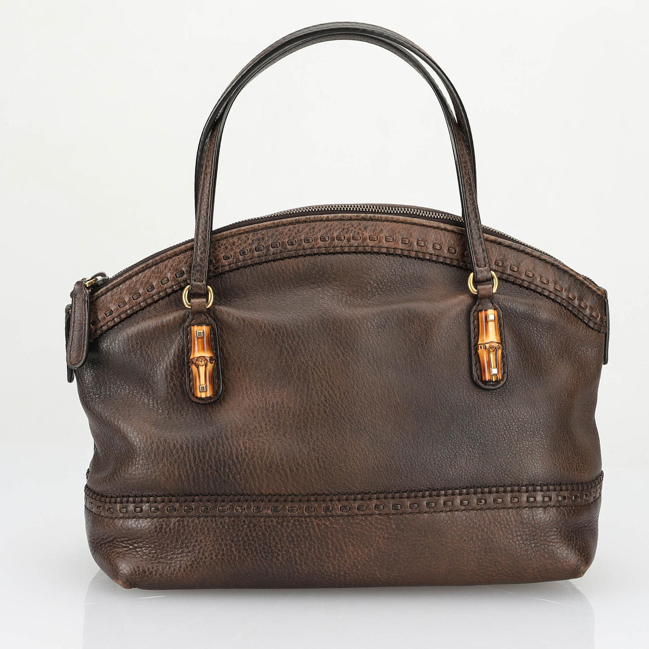 GUCCI, Handväska, Laidback Crafty, brunt läder.