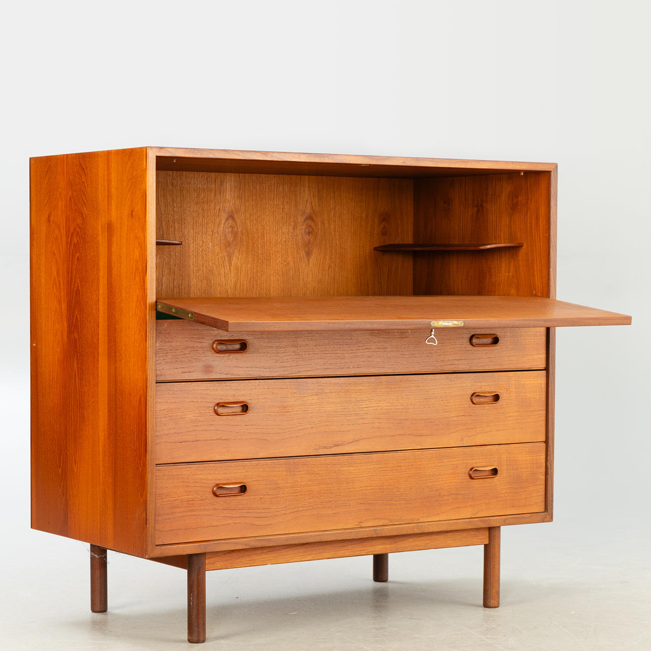 Teak bar cabinet, Denmark, 1960s.
