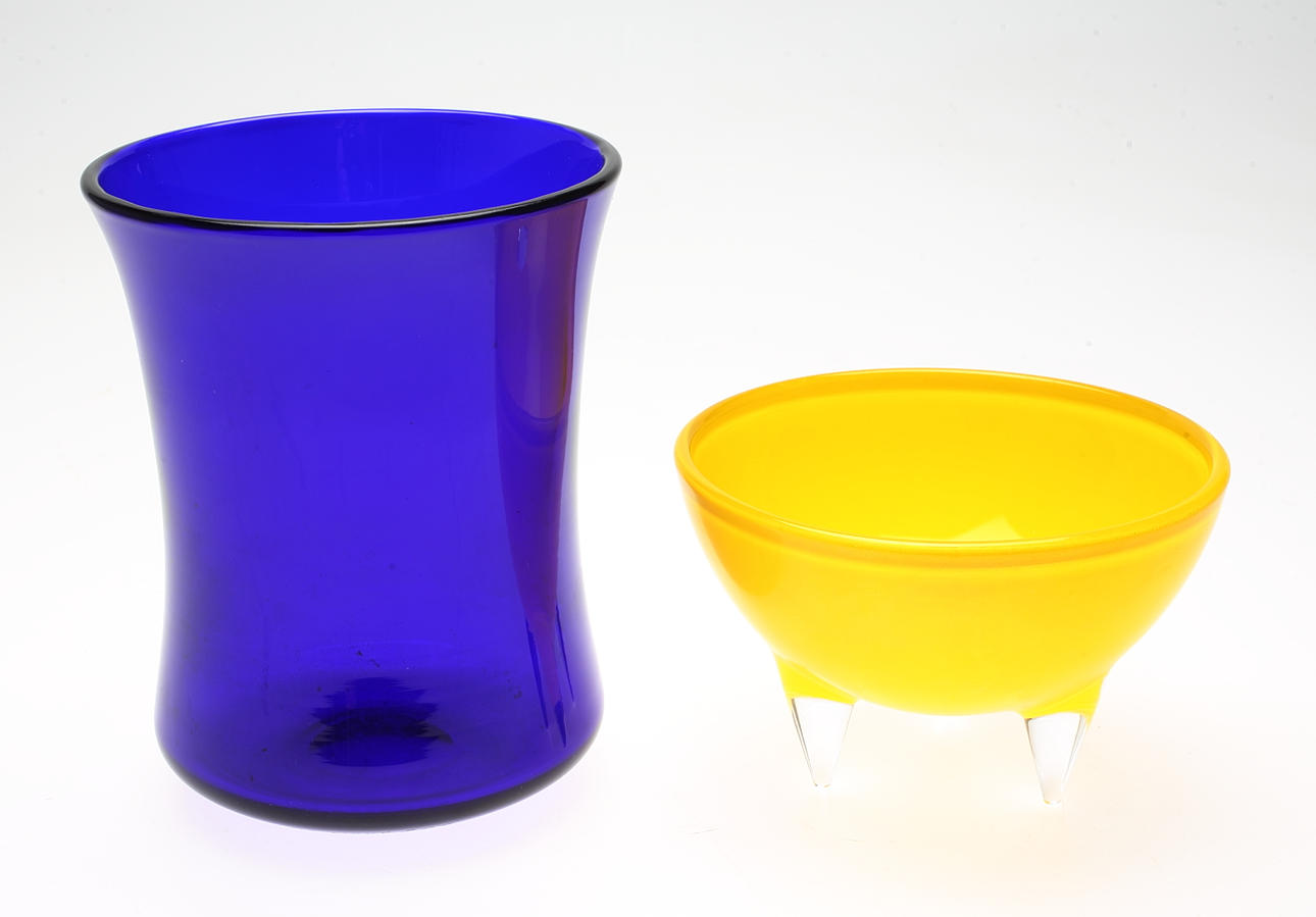 VAS och SKÅL, glas, Boda och Nybro glasbruk, 1900-tal.