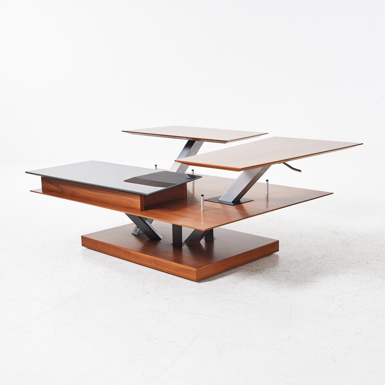 COFFEE TABLE,” Barcelona” Bo Concept, walnut veneer, 21st century