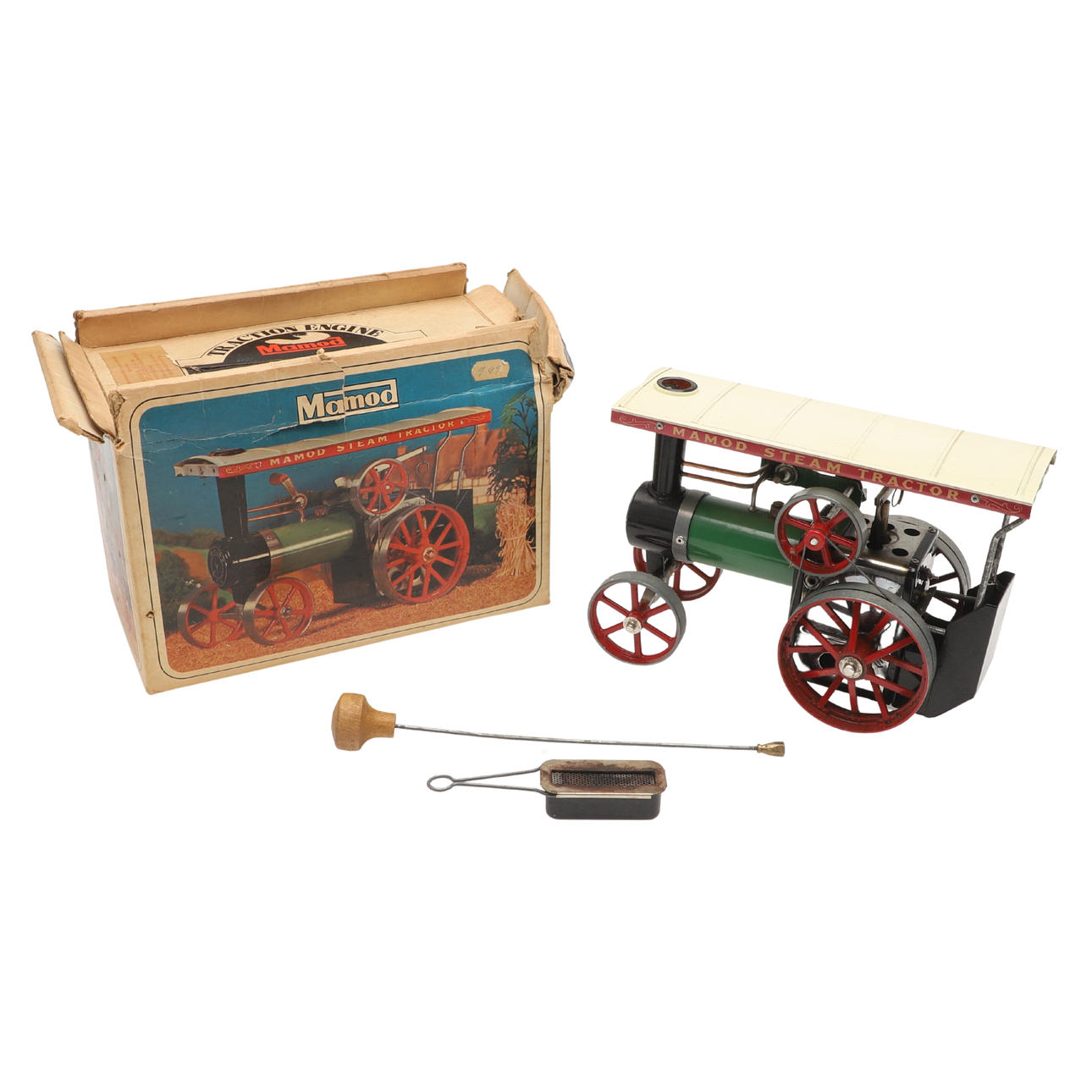 MAMOD BOXED STEAM TRACTOR.