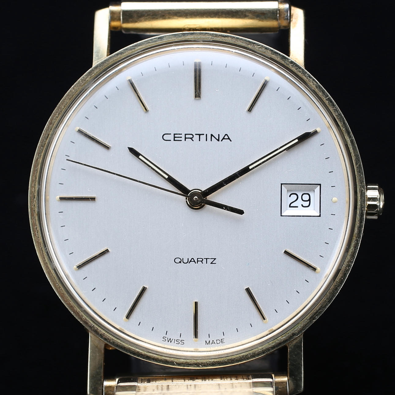 ARMBANDSUR, Certina quartz, troligen boett i 14k samt stål.