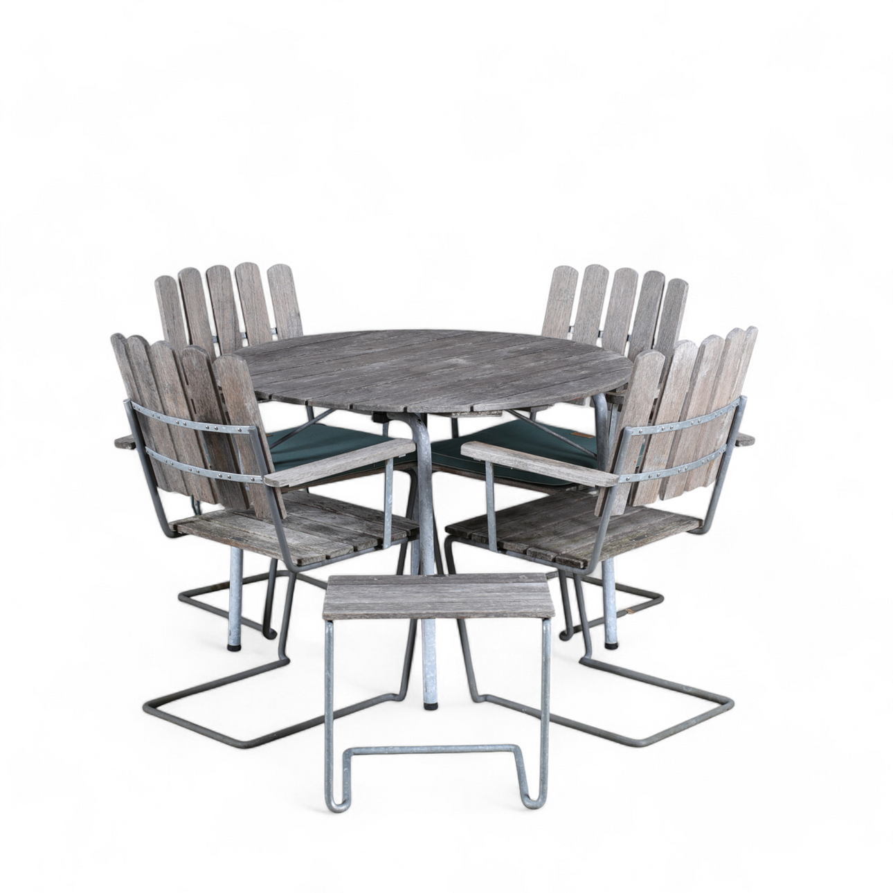 TRÄDGÅRDSGRUPP, 6 delar, brickmärkt Grythyttan klassiker.