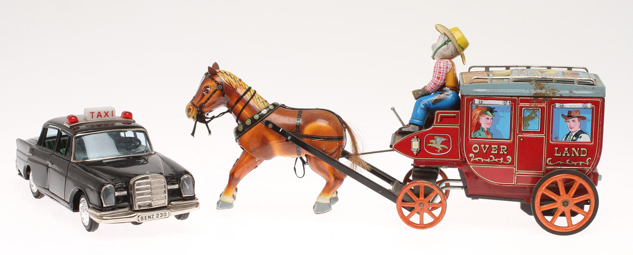 BANDAI MB TAXI och DILIGENS "STAGE COACH".