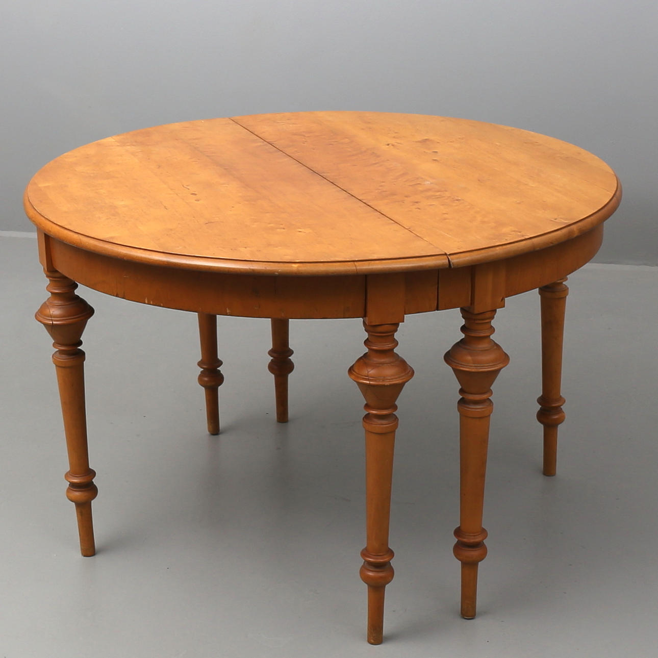 MATSALSBORD, 2 delar, bonad björk, tidigt 1900-tal.