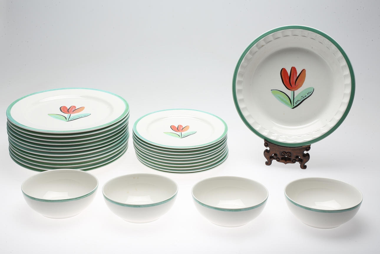 MATSERVIS, 27 delar, porslin, Tulpan, Ulrica Hydman Vallien.