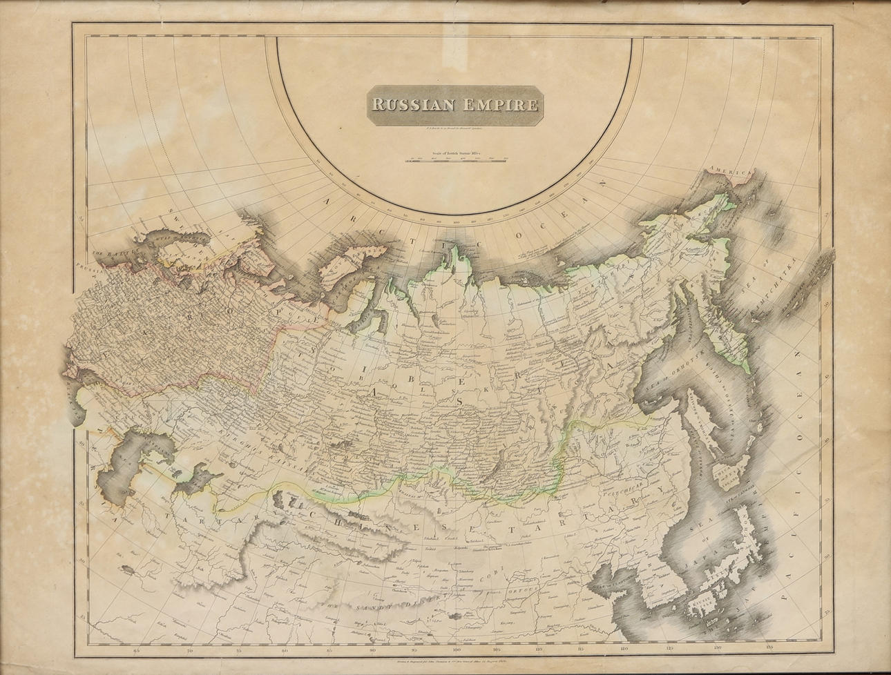 MAPA «Imperio ruso», John Thomson & Co, 1814.