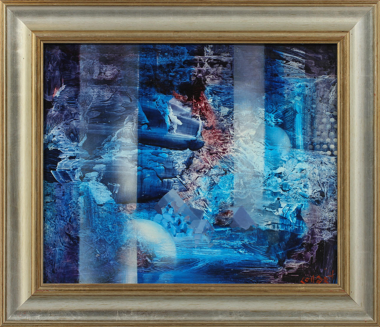 AKOS SOLLAR. olja på pannå, sign.