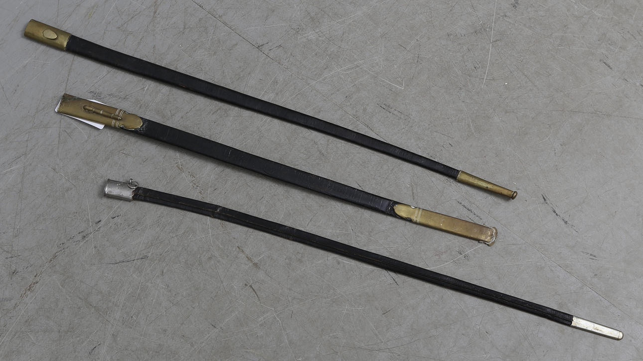 BALJOR, 3 st, för värja, 1800/1900-tal.