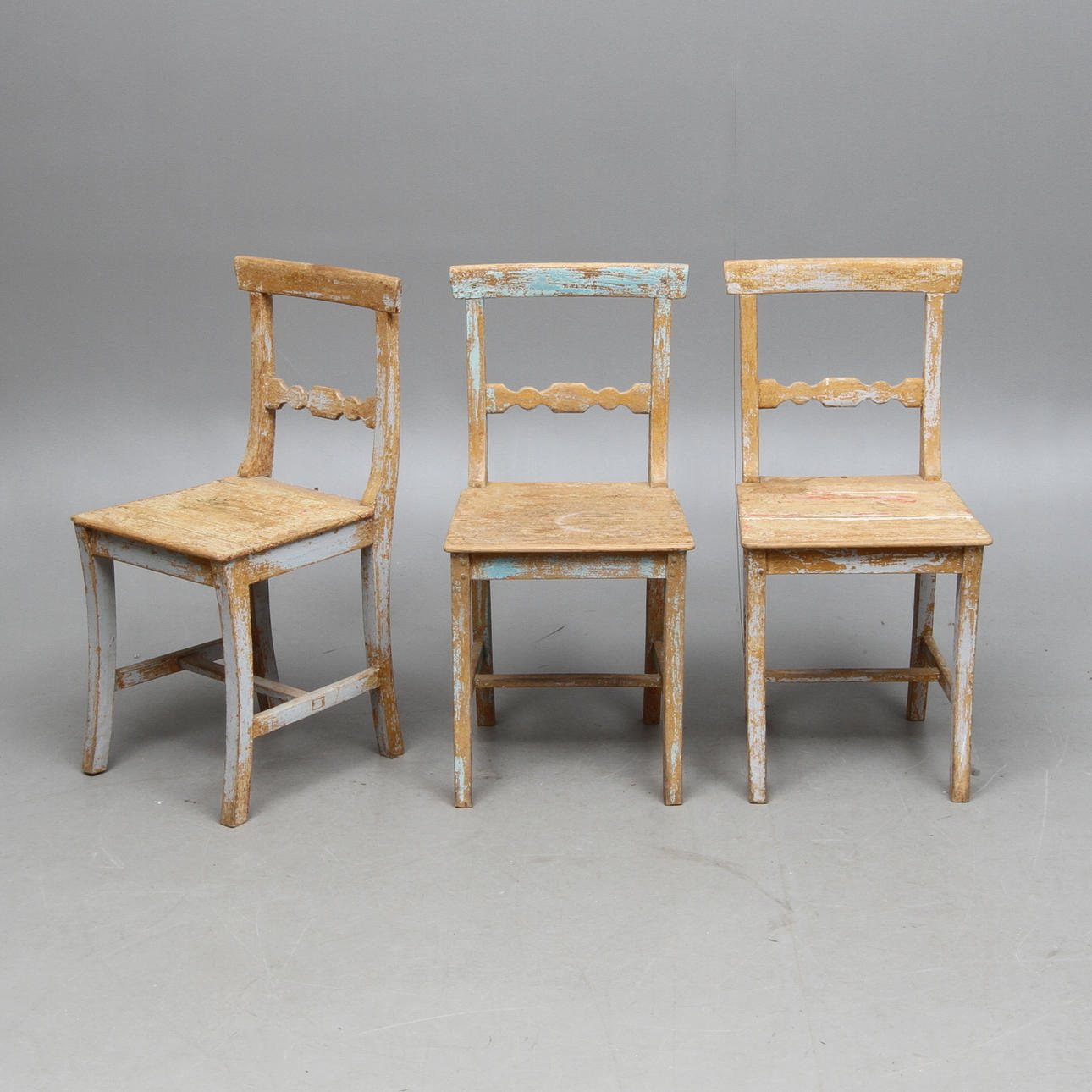 STOLAR, 3 st, allmoge, 1800-tal.