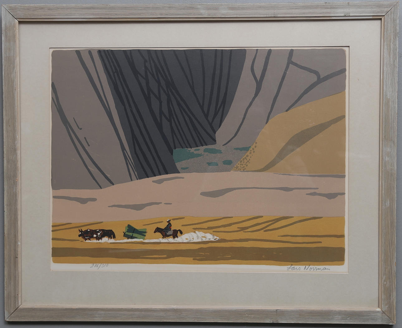 LARS NORRMAN. Färglitografi, signerad och numrerad 286/310.