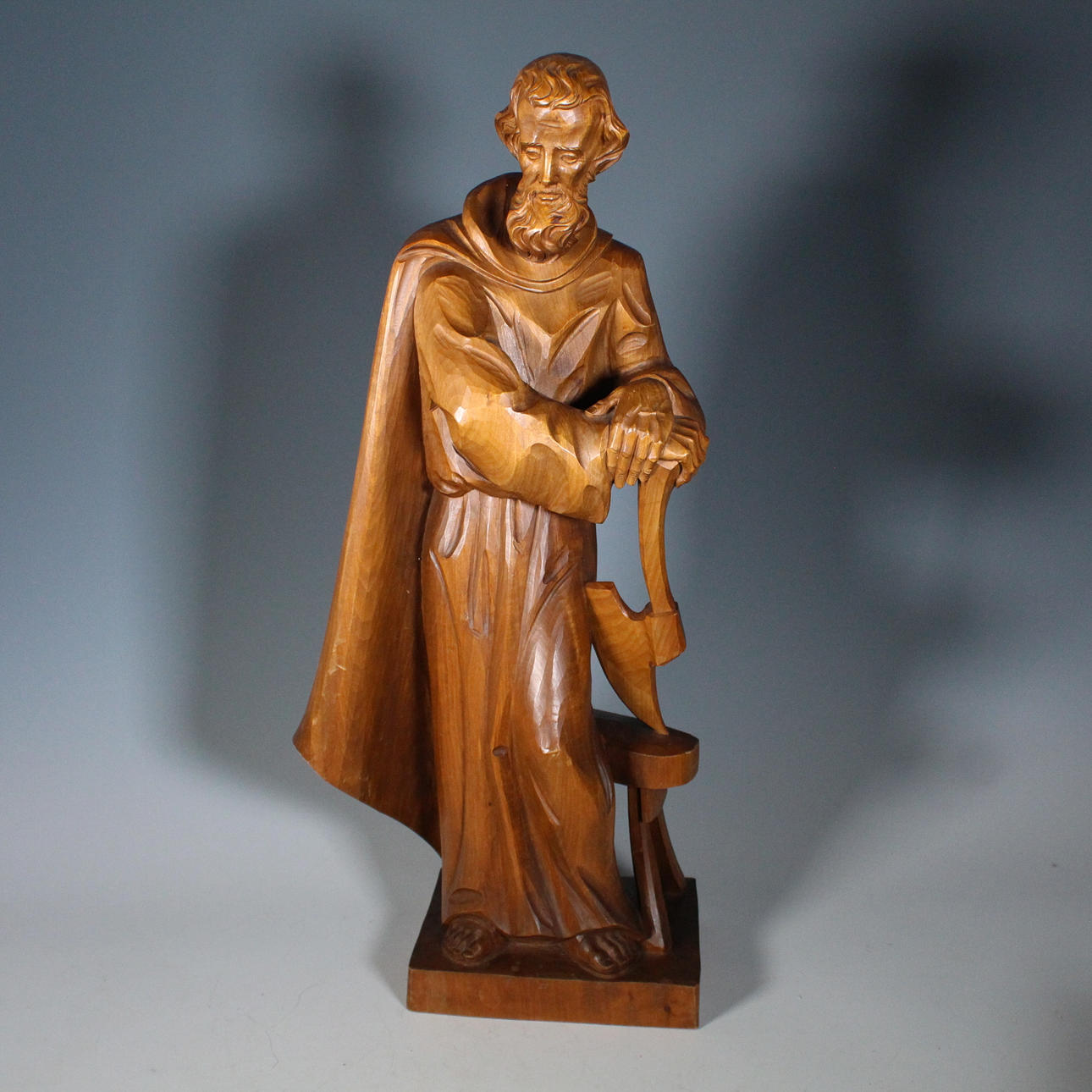 SCHNITZEREI BERGMANN OBERAMMERGAU. träskulptur, ”St Joseph”.