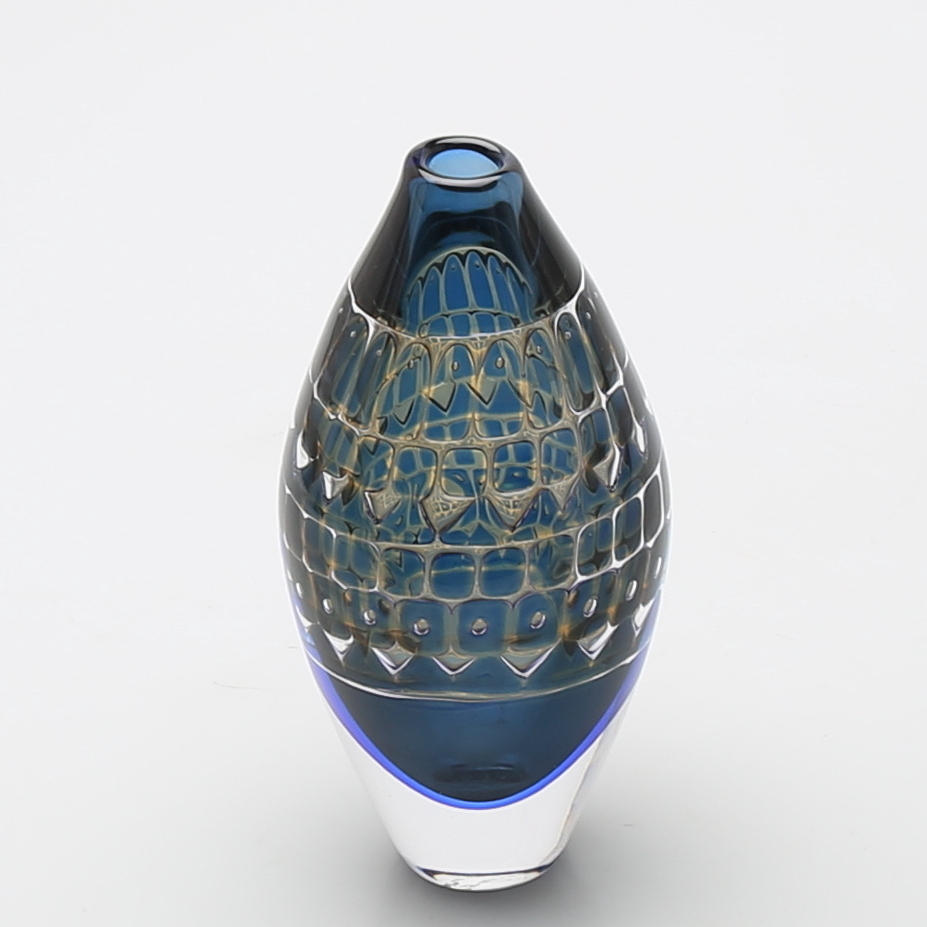 INGEBORG LUNDIN. Vas, konstglas, Orrefors, Signerad Orrefors Ariel nr 250-A Ingeborg Lundin.